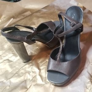 Calvin Klein block heels